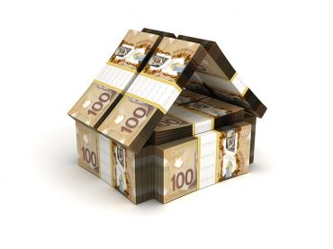 Real Estate Concept Canadian Dollar